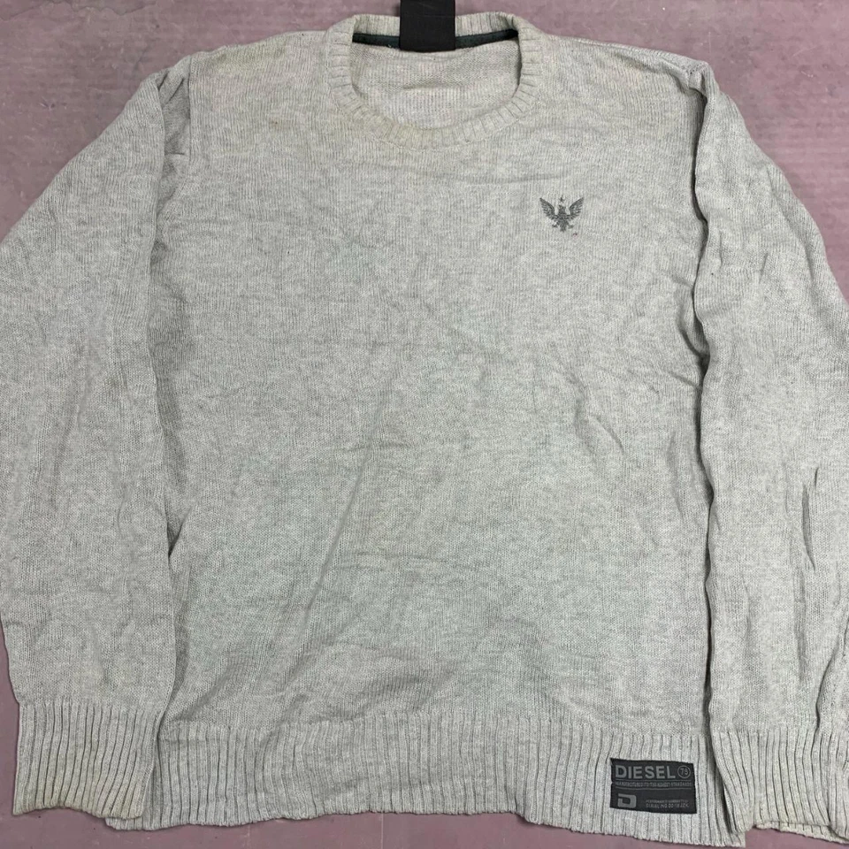 Diesel Jeans Knitted Jumper Chunky Knit Sweater Men's 2XL - Image 2 of 4