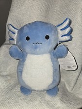 Squishmallows Hug Mees 10  Miss Vi the Blue Axolotl Fuzzy Belly Stuffed Plush