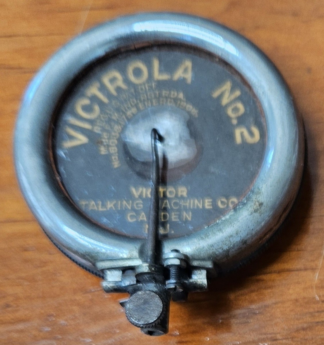 Antique 1910's Victor Victrola Phonograph Chrome No. 2 Reproducer