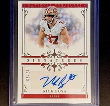 2025 Panini National Treasures - Signatures Nick Bosa #SIG-NBA /99 (AU)