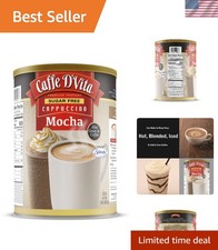 Delicious Sugar Free Mocha Cappuccino Mix - Gluten Free, 99 Caffeine Free, 2 lb