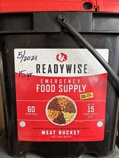 READYWISE 60 Serving Freeze Dried Meat Bucket + 20 Servings Of Rice