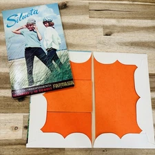 Vintage 60s 70s Stationery Set 20 Pages & Envelopes Retro MCM Mod Orange Green