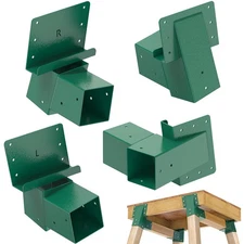 Deer Stand Brackets 4 Pack Outdoor 4x4 Compound Angle Brackets Elevator Bracket