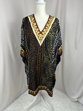 NWT Colorful Caftan Short Kaftan Kimono Dress One Size African Ethnic