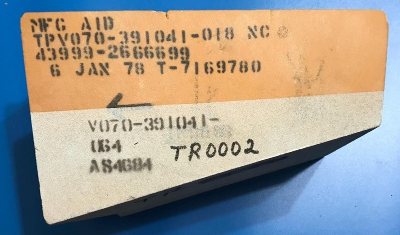 Rare 1978 NASA Space Shuttle Fit Check Tile, Unique Shape & Color