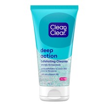 Clean  Clear Deep Action Exfoliating Facial Scrub Non-Comedogenic 5oz Pack of 2