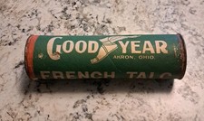 antique GOODYEAR TIRE FRENCH TALC with CONTEN...
