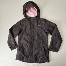 Columbia "Outgrown" Jacket w/ Hood Girls Size L 14-16 Omni Tech Waterproof