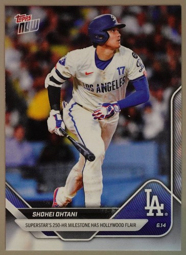 Shohei Ohtani 2025 Topps Now 250th HR Los Angeles Dodgers #298