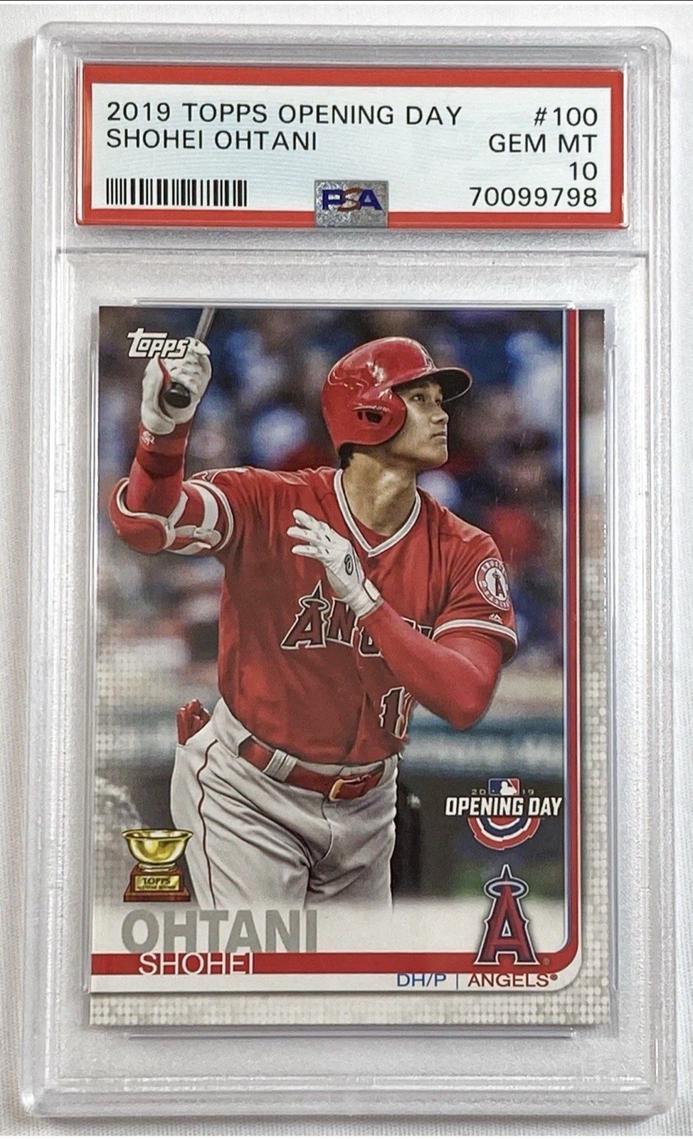 SHOHEI OHTANI RARE ROOKIE CUP TOPPS INVESTMENT CARD DODGERS HOF MVP ROY PSA 10!!