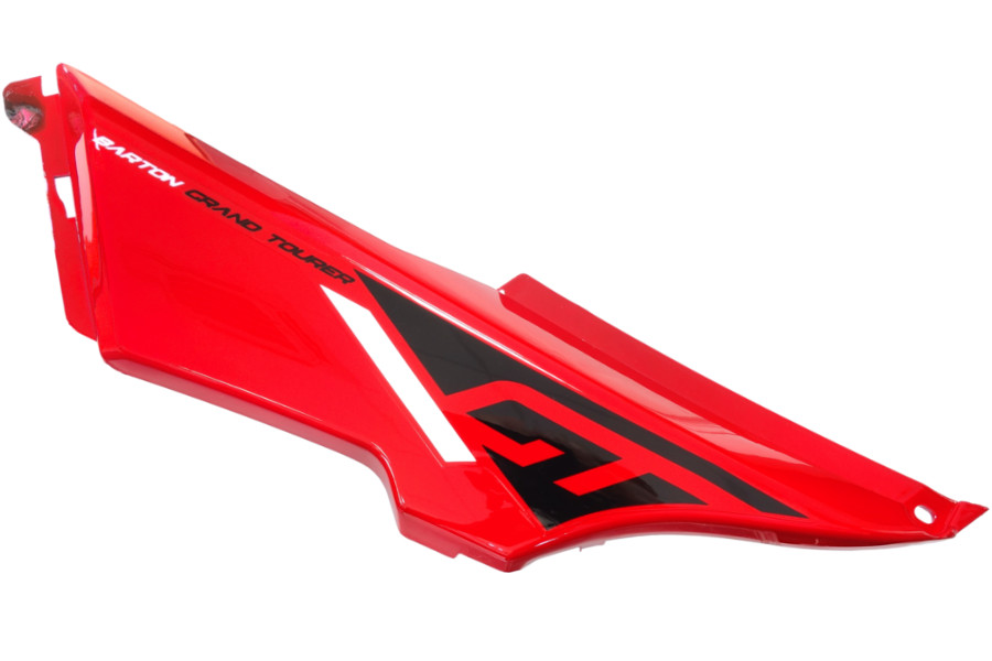 Couvercle lateral gauche GT 125 plastique ABS premium de couleur rouge