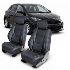 Coverland Leather Seat Covers For Toyota Yaris Full Set 5-seats Front Rear Coverland Leather Seat Covers For Toyota Yaris Full Set 5-seats Front Rear