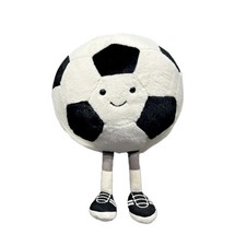 MUALML Cute Soccer Stuff Funny Toy Pillow with Legs, 11 Inch,