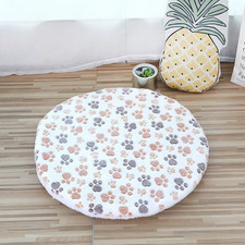 Soft Pet Dog Mat Bed Sofa Cushion Cotton Washable round Pet Blanket Double-Sided