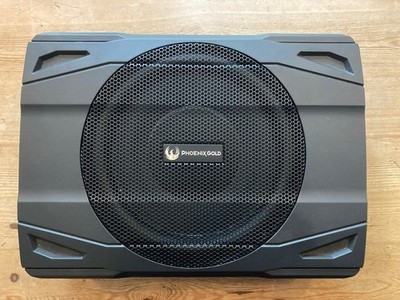 Phoenix Gold Z880 8 Inch Slim Active Under Seat Subwoofer Aluminium Built in Amp