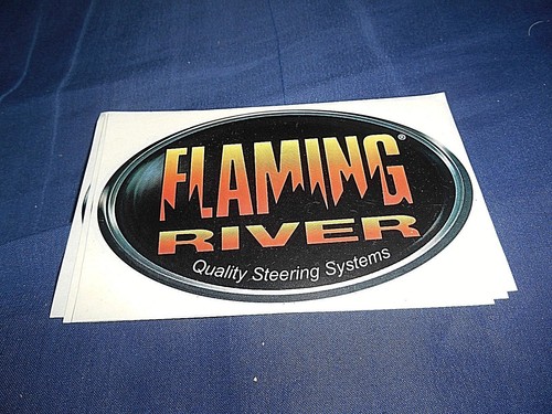 FLAMING RIVER QUALITY STEERING SYSTEMS HIGH PERFORMANCE RACE CAR DECAL STICKERS. - Picture 5 of 7