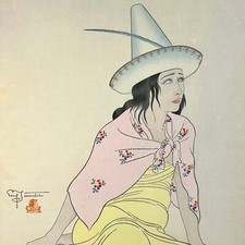 Rare 1st Ed Original Paul Jacoulet Woodblock Print 1939 