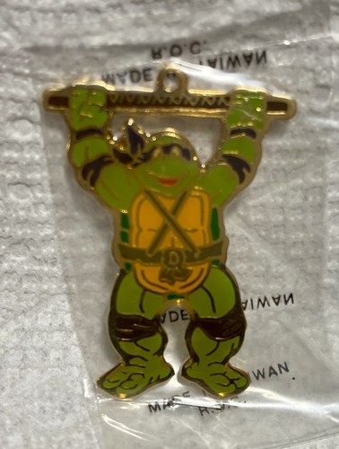 1990 Mirage Studios TMNT Teenage Mutant Ninja Brass Ornaments Pendants Qty 3 NIP - Picture 4 of 10