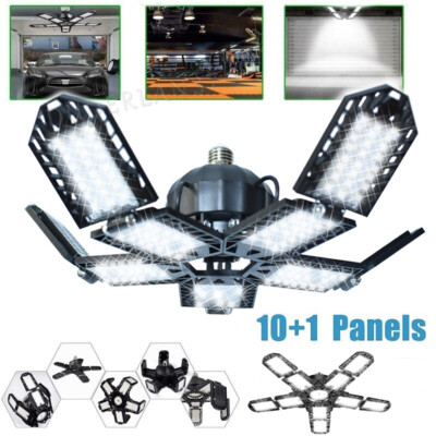 SUPER BRILLANTE Luces De Garaje Luz Taller Lampara LED Techo 90000LM Sotano 800W