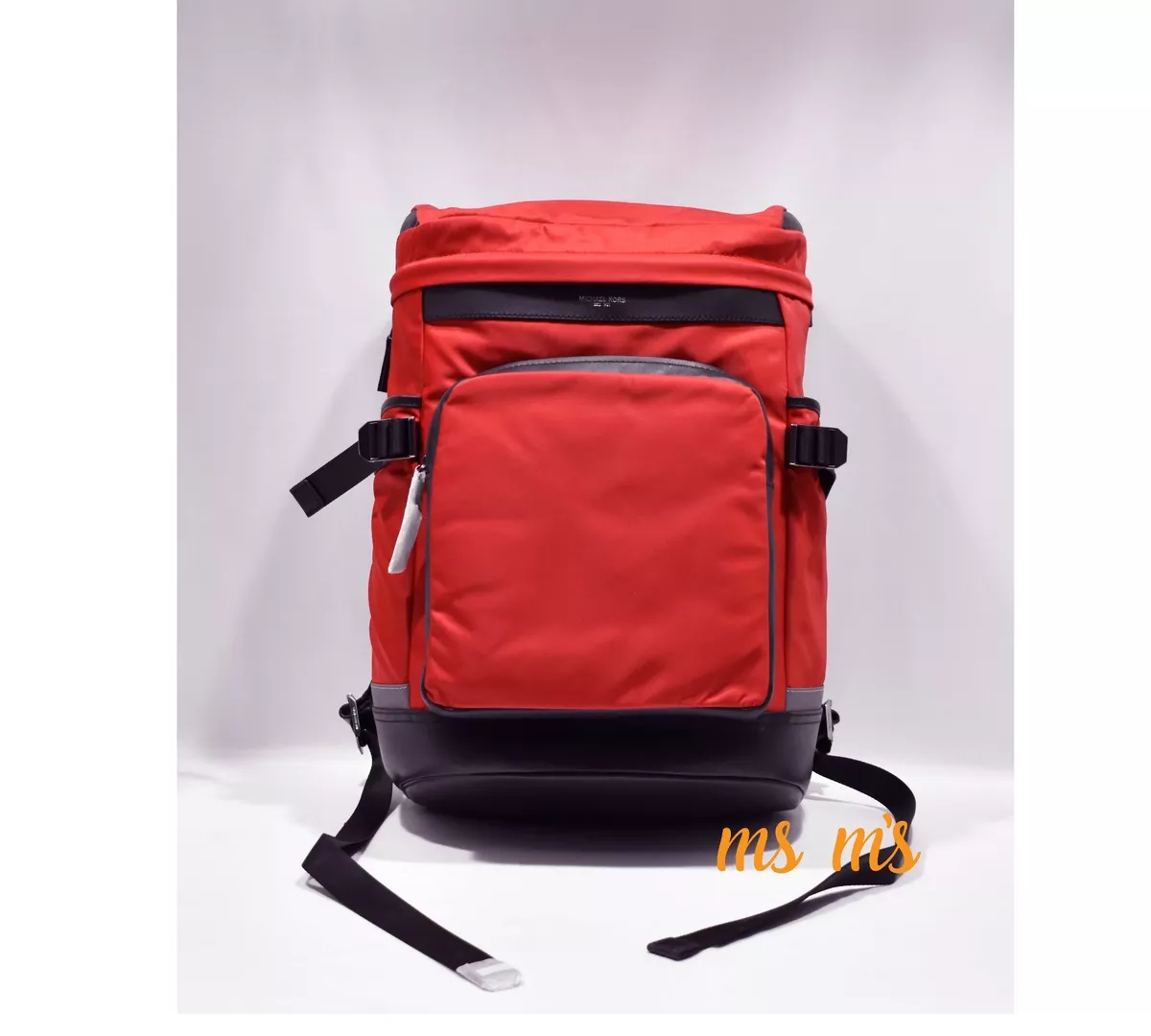 NWT MICHAEL KORS MEN S KENT CYCLING BACKPACK CRIMSON 33S7LKNB6C