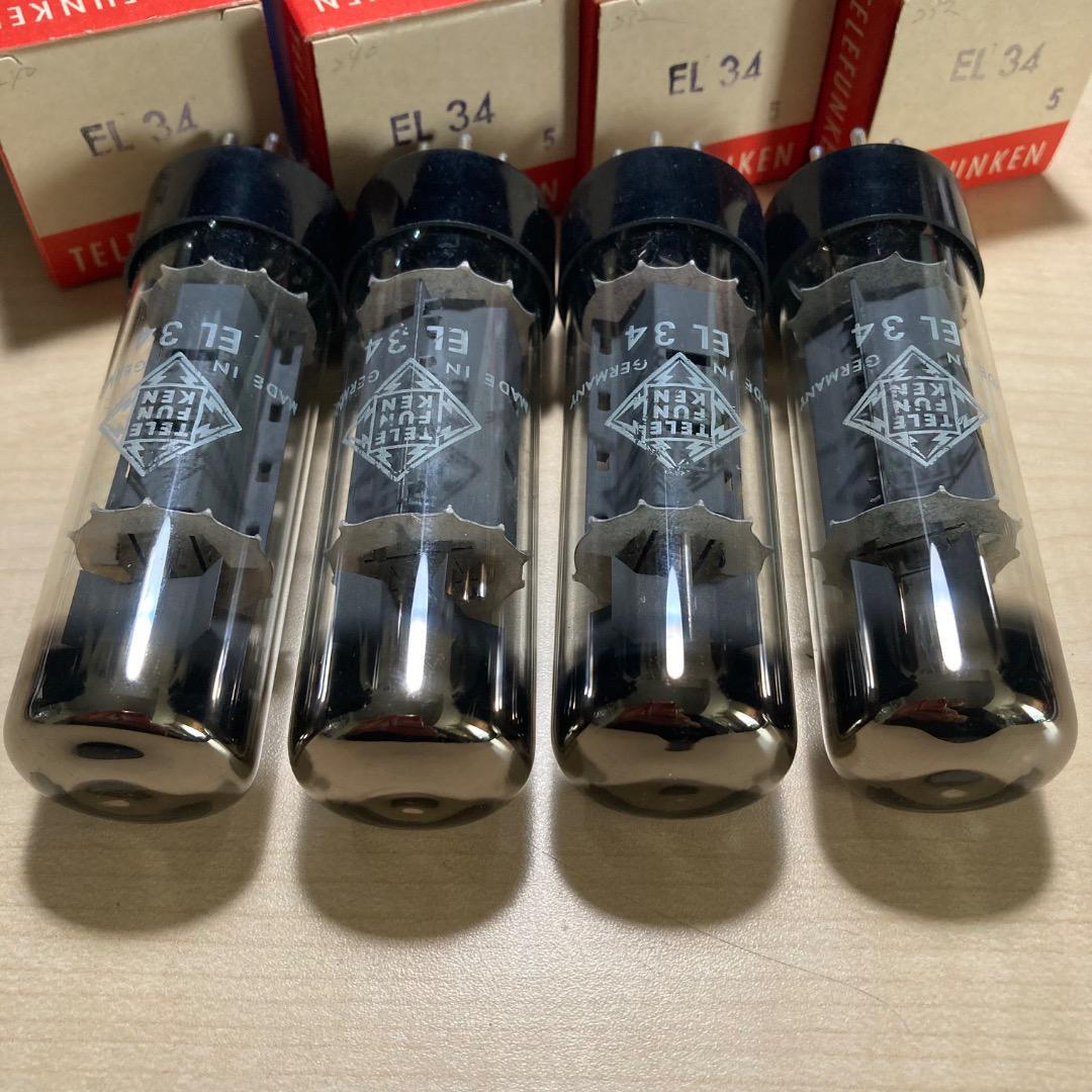 Telefunken EL34/6CA7 Vacuum tube Set of 4 Operation