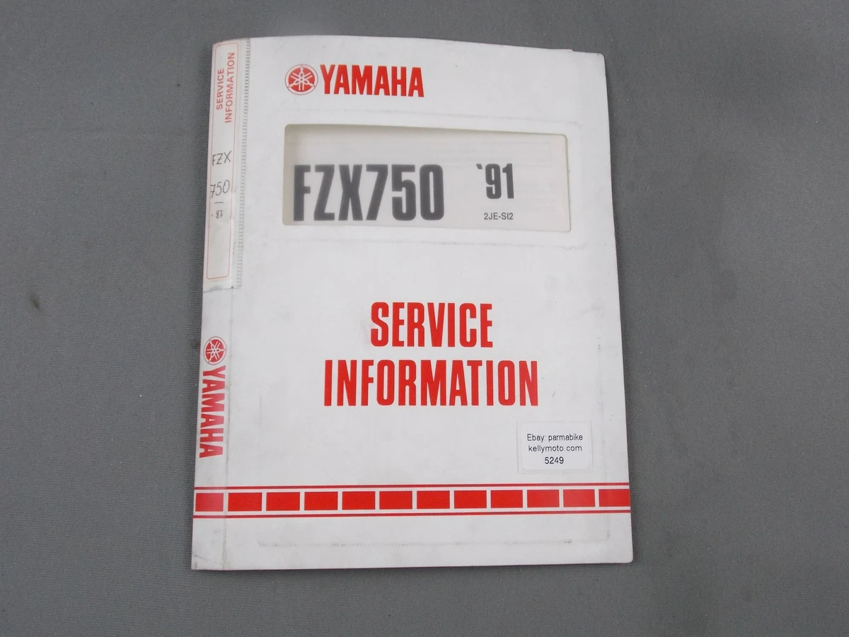 YAMAHA 1991 FZX750 SERVICE INFORMATION MANUAL ITALIAN BOOK 2JE