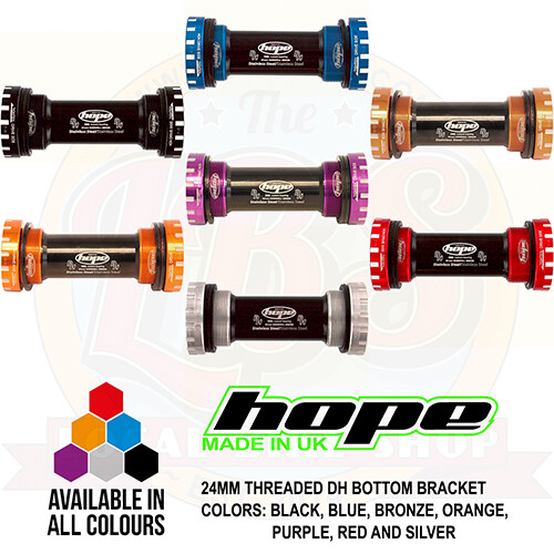 Hope DH MTB BSA Bottom Bracket 24mm Threaded 83mm - All Colors - Brand New - Picture 1 of 1