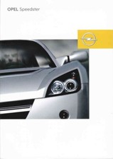 Catalogue Brochure Opel Speedster 08/2002 France