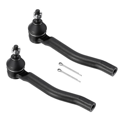 Front Left and Right Outer Tie Rod Ends for Nissan Juke Kicks Leaf NV200 Sentra 