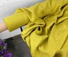 Chartreuse Linen Fabric by the Yard – Soft Linen Textile for Clothing & Crafts