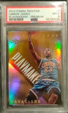 2014 Panini Prestige LeBron James Playmakers Premium #2 PSA9