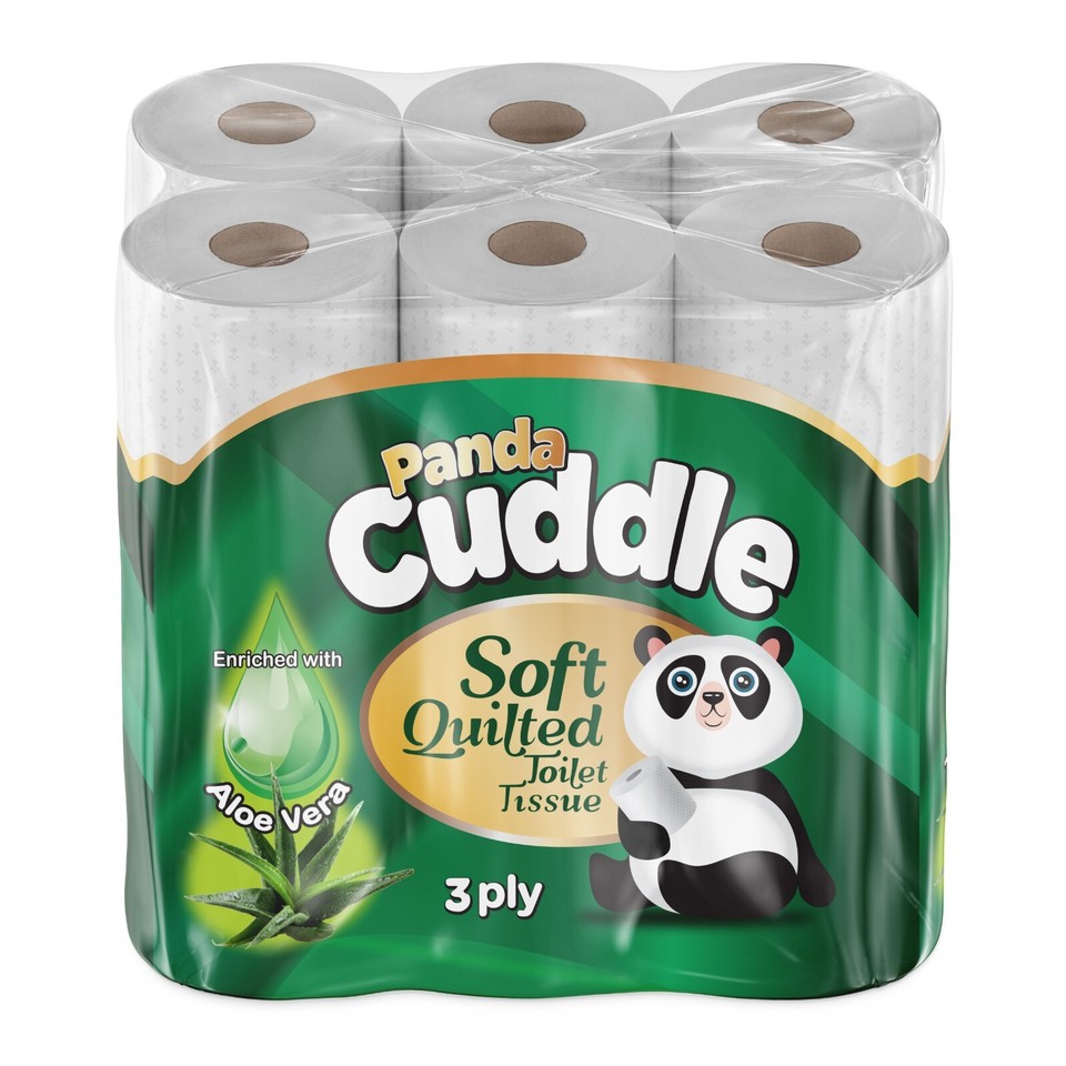 Panda Toilet Rolls 2 PLY/3 PLY Cheapest Loo Toilet Tissue Paper Bulk