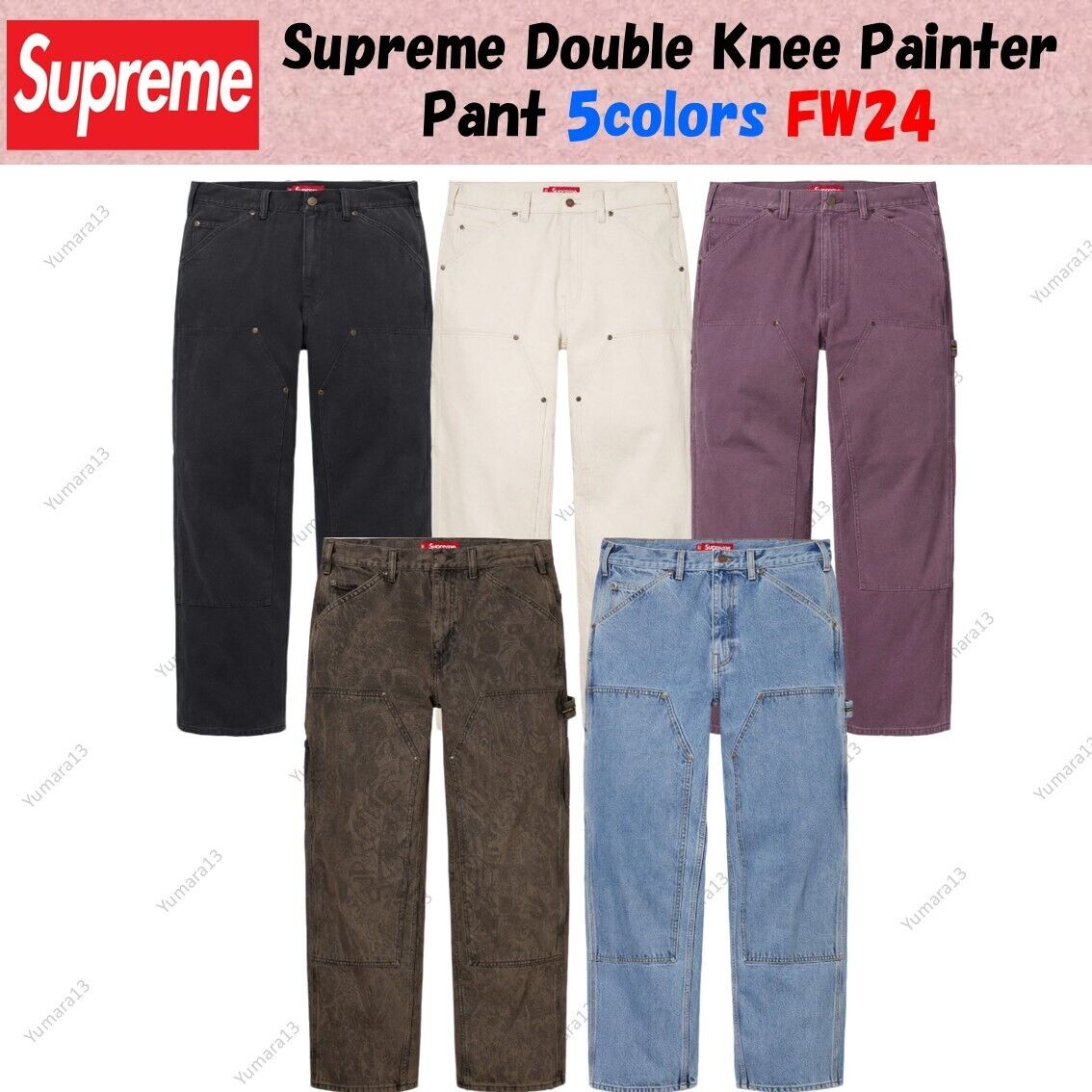 Supreme Double Knee Painter Pant 5colors FW24 | eBay Supreme Double Knee Painter Pant 5colors FW24 | eBay