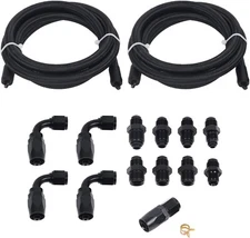 AN6 Power Steering Pump Hose Kit for GM LS Swap Pressure Return Line Universal