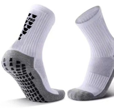 Academy Pro Compression Grip Long/Ankle Trainingssocken weiß