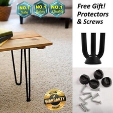Premium Hairpin Table Legs Furniture Set of 4 + FREE Screws &  Protector  -Cheap