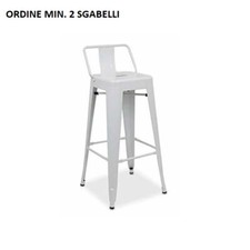 BARHOCKER TOLIX S / RÜCKENLEHNE FARBE WEISS BAR RESTAURANT CATERING HOTEL