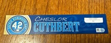MLB Authenticated - Cheslor Cuthbert Game-Used Locker Tag Jackie Robinson Reds