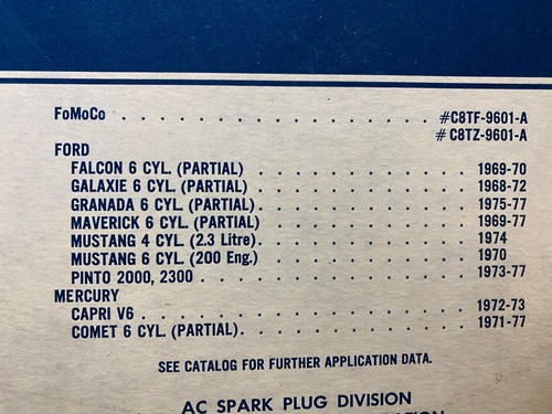 AC Air Filter A357C - 1968-1978 Ford, Mercury 200 and 250 6 cylinder - Picture 2 of 2