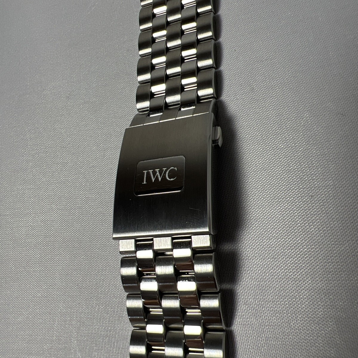 Authentic IWC 21mm - 21mm Steel Watch Bracelet For Big Pilot Ref