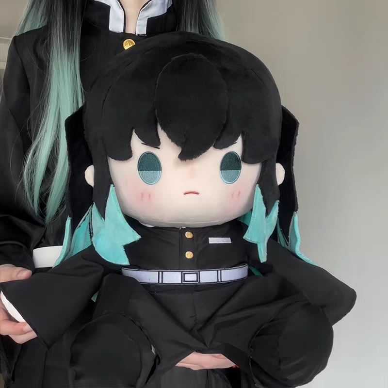 Cute Demon Slayer Tokitou Muichirou Plush Toy Stuffed Doll Pillow