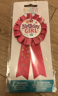 Einzigartiges Party Geburtstag Abzeichen - Glitzer Rosa