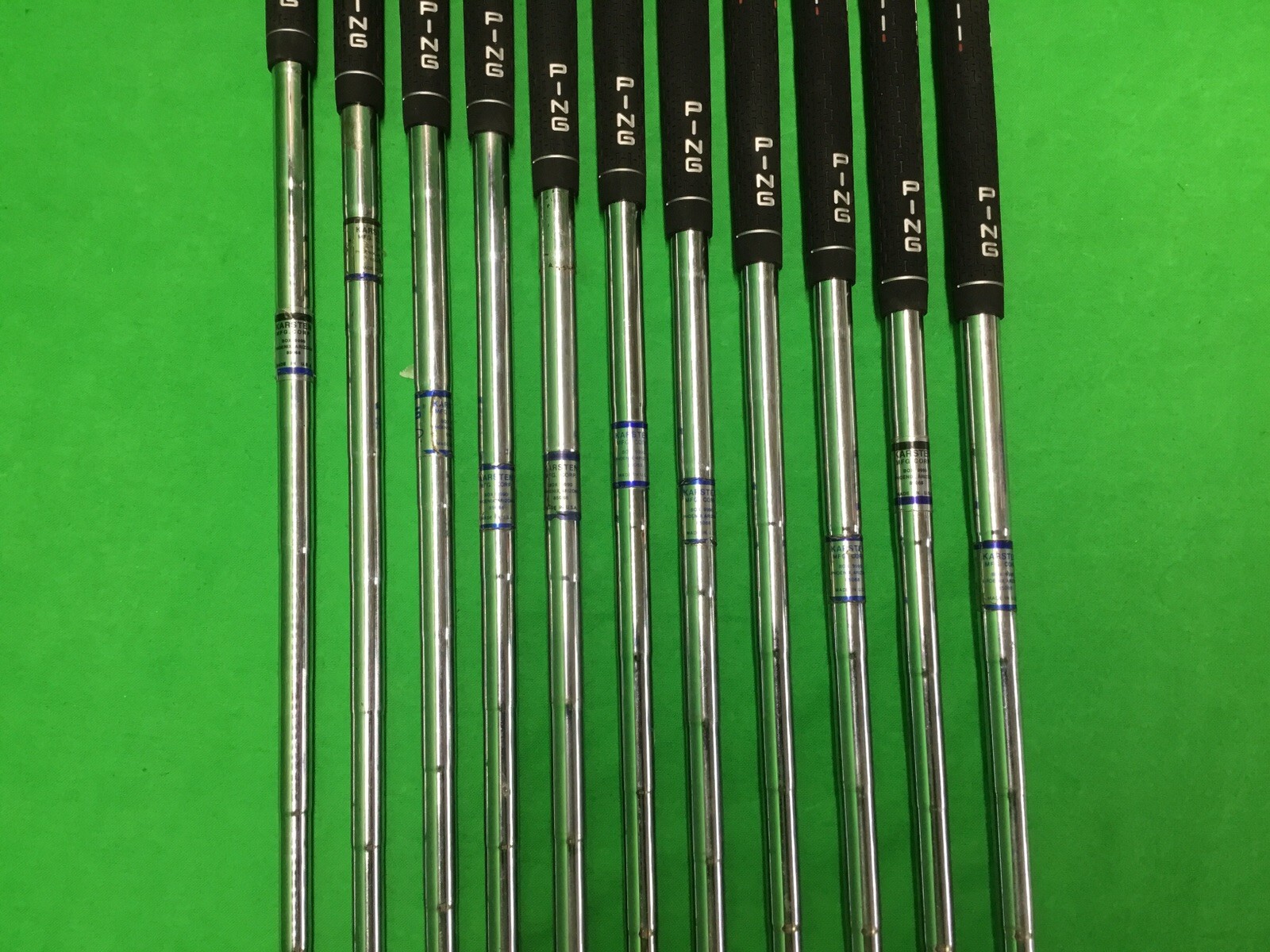 EXCELLENT Ping Cat Eye Iron Set 1SW Patented Black New Ping Grips ZZ