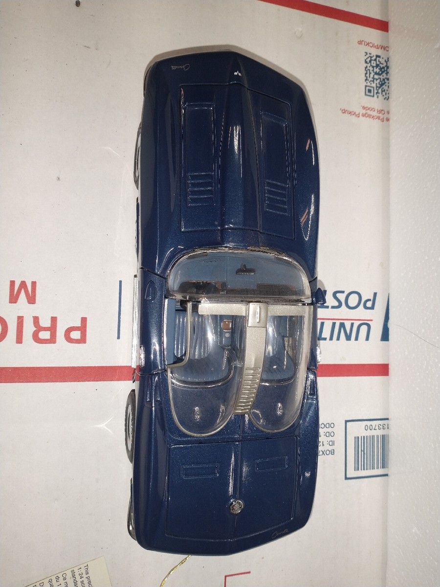 Franklin Mint 1/24 B11WS38 1965 Chevrolet Corvette Mako Shark Blue
