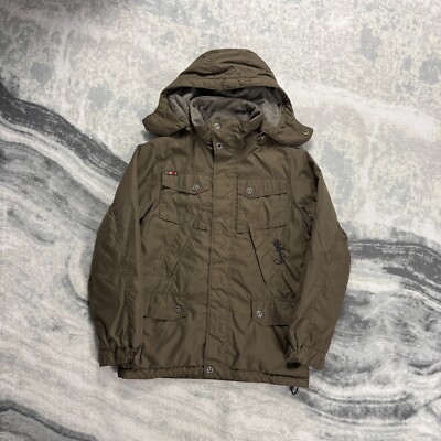 Vintage Billabong 2000's Brown Full Zip Oversized Gr. S Utility Field Jacket