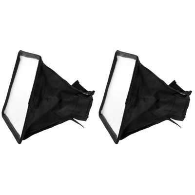  2 Pack Diffusor Softbox Für Kamerablitzlampe Tragbare Kamera-Blitz-Softbox