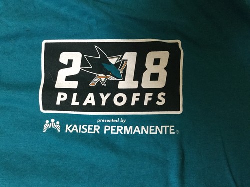 NHL San Jose Sharks Playoffs T shirt Tshirt Signed by Douglas Murray XL - Picture 4 of 4