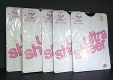 Eros Angel Skin Ultra Sheer 100 Nylon 100-160 lbs Coffee Pantyhose Lot of 5