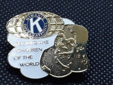 Vtg Kiwanis International Oklahoma District Serving Children Of The World Pin